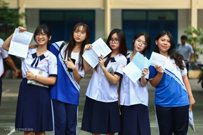 Thí sinh TP HCM thi tốt nghiệp THPT 2025. Ảnh: Quỳnh Trần