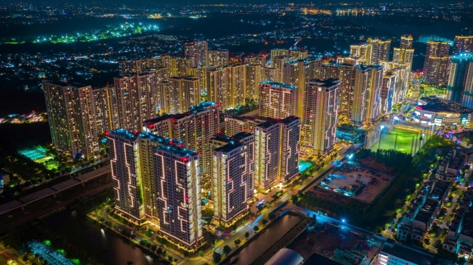 Masteri Centre Point và Lumière Boulevard tọa lạc tại trung tâm đại đô thị Grand Park. Ảnh: nguồn