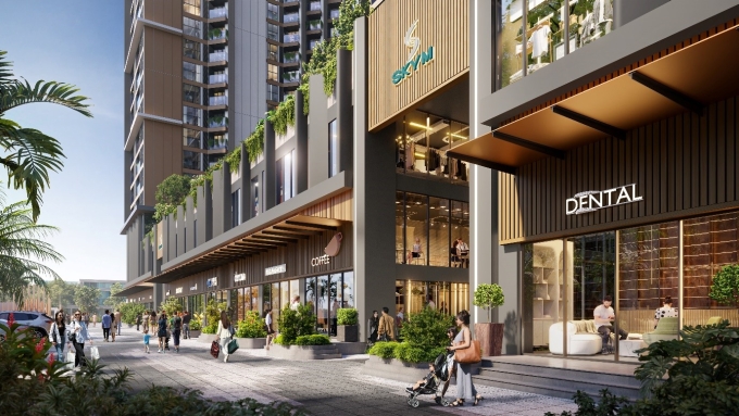Hưởng lợi từ nguồn khách của SkyM và Halong Marina, loạt shop kinh doanh tại đây hứa hẹn trở thành điểm đến của các thương hiệu cao cấp. Ảnh: BIM Land