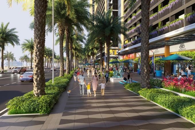 Tầng đế Sun Centro Town hội tụ chuỗi tiện ích vui chơi, giải trí. Ảnh: Sun Property