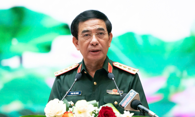 Đại tướng Phan Văn Giang, Bộ trưởng Quốc phòng. Ảnh: Hoàng Phong