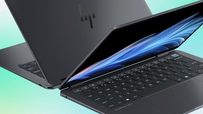 OmniBook Ultra Flip 14 được chế tác từ kim loại tái chế và nhựa đại dương sau tiêu dùng với các chứng nhận thân thiện môi trường, giảm phát thải và tiết kiệm năng lượng. Ảnh: HP