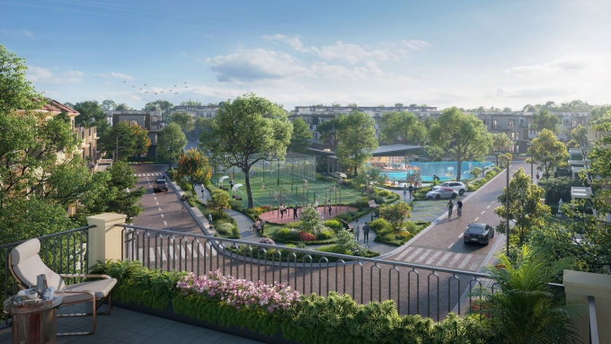 Phối cảnh không gian sống tại Izumi Canaria.