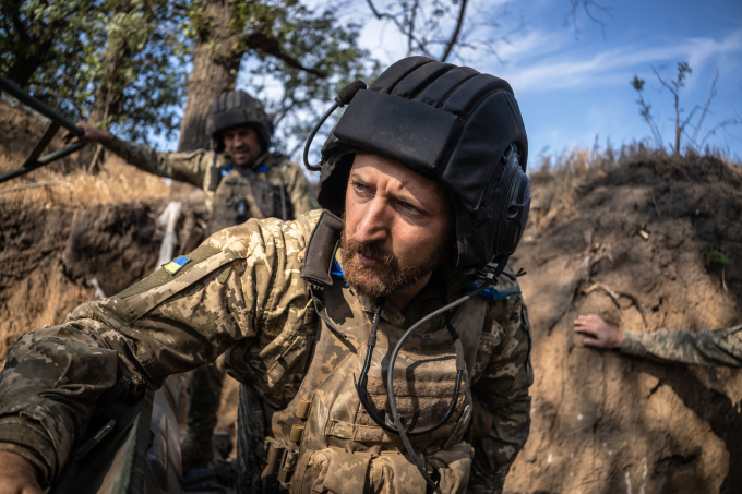Binh sĩ Ukraine tại tỉnh Kherson ngày 8/8. Ảnh: AFP