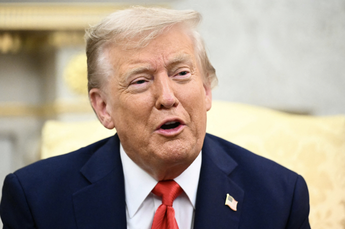 Tổng thống Mỹ Donald Trump tại Nhà Trắng ngày 25/8. Ảnh: AFP