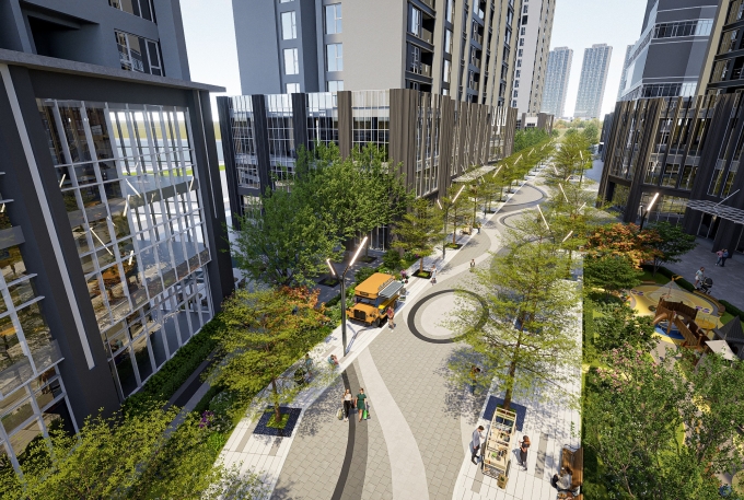Capital Square hướng đến không gian sống hiện đại, đẳng cấp. Ảnh: