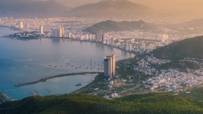 Đô thị Libera Nha Trang nhìn từ núi Cô Tiên. Ảnh: KDI Holdings