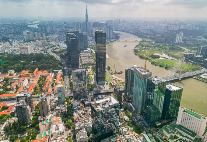 Một góc khu trung tâm TP HCM, tháng 7/2025. Ảnh: Quỳnh Trần