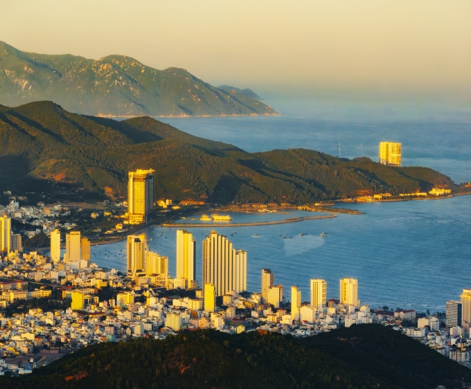 Khu Bắc Nha Trang nhìn từ trên cao. Ảnh: KDI Holdings
