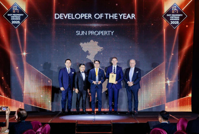 Sun Property chiến thắng với hạng mục Developer of The Year 2025. Ảnh: DPA