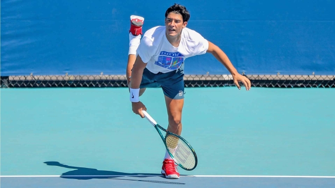 Federico Cina tại giải Miami Open hồi tháng 3/2025. Ảnh: ATP