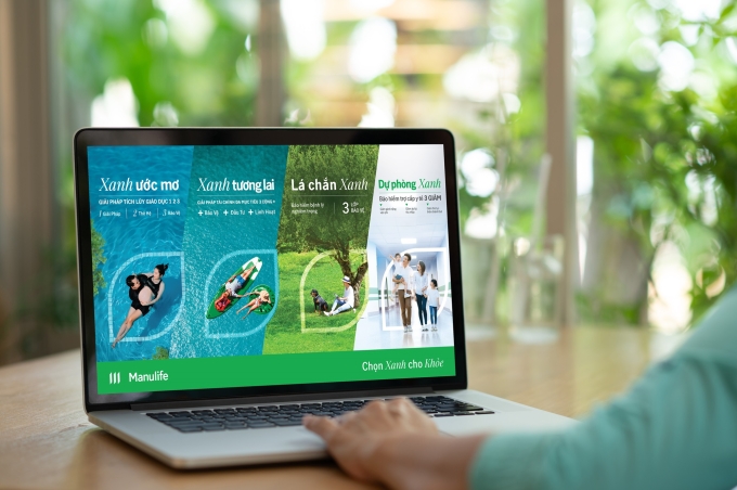 Bộ tứ giải pháp xanh của Manulife Việt Nam. Ảnh: Hằng Hà