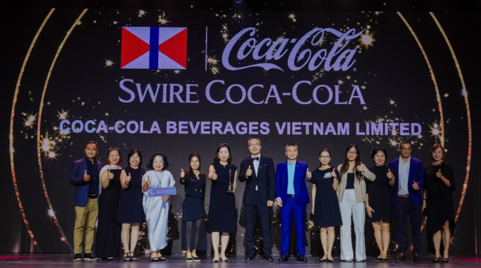 Coca Cola là một trong những doanh nghiệp được vinh danh. Ảnh: HR Asia