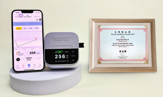 Giải thưởng Taiwan Excellence Award 2025. Ảnh: eblood