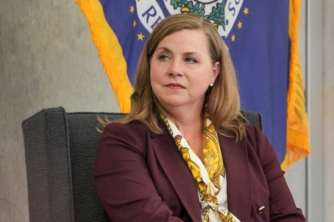 Phó chủ tịch phụ trách giám sát tại Cục Dự trữ liên bang Mỹ (Fed) Michelle Bowman. Ảnh: Reuters