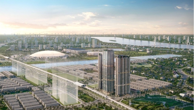 Phối cảnh khu đô thị phía Đông Bắc Hà Nội.