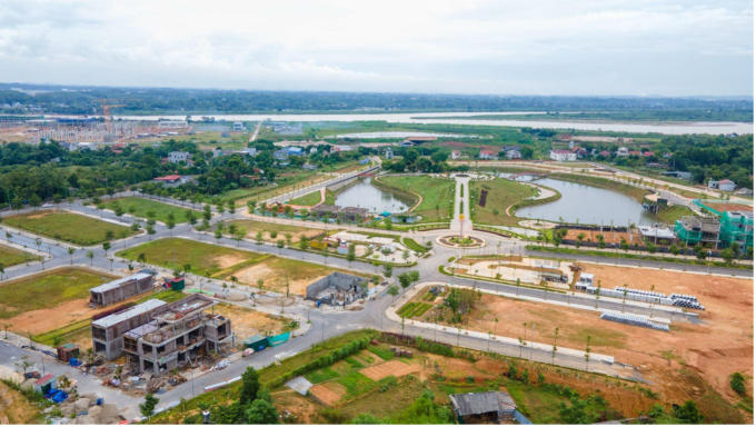 Hạ tầng kỹ thuật thi công đồng bộ. Ảnh: CĐT