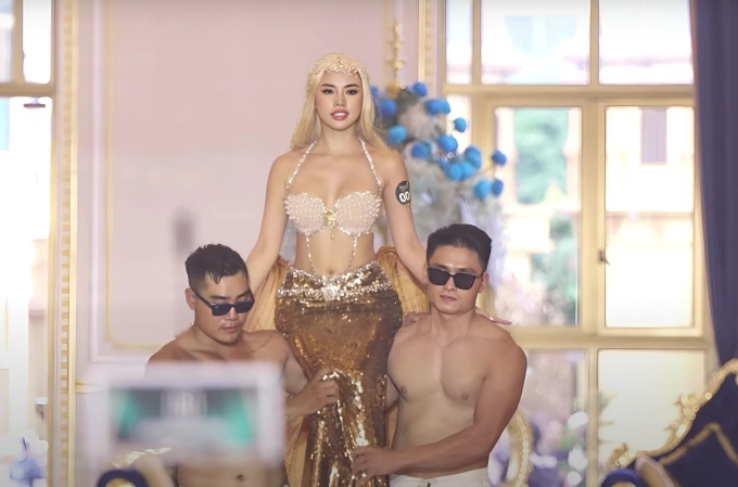 Màn xuất hiện của thí sinh Miss Grand Vietnam 2025 bị nhận xét làm lố.