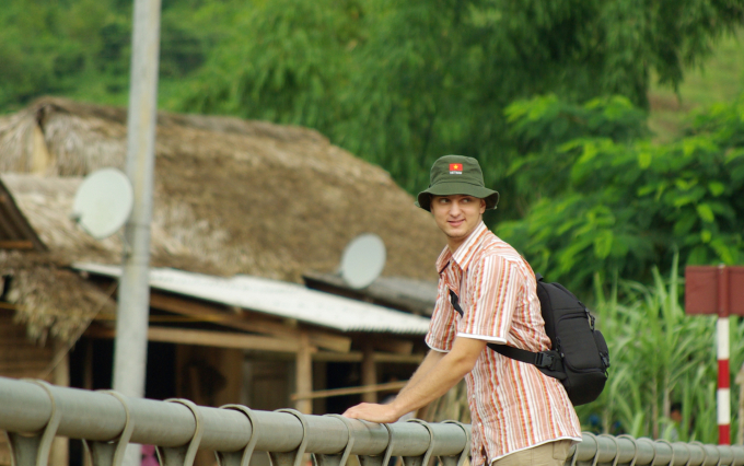 Jean Paul lần đầu đi du lịch Việt Nam năm 2008, lúc 26 tuổi. Ảnh: Nhân vật cung cấp