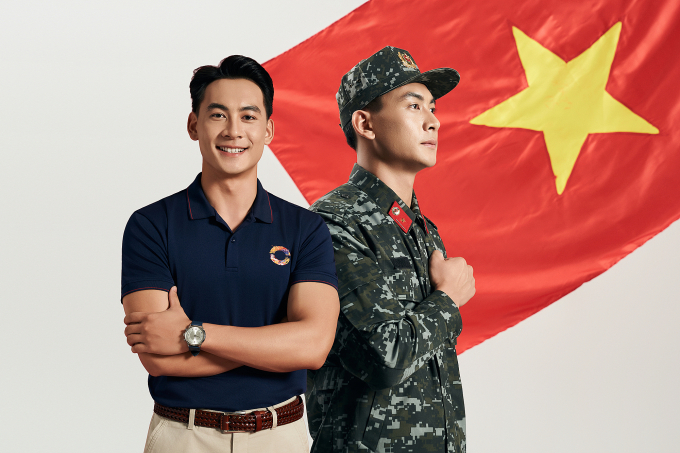 Hình ảnh chiến sĩ đặc nhiệm Phùng Thế Văn xuất hiện trong chiến dịch 80 năm Bản lĩnh Việt. Ảnh: Owen