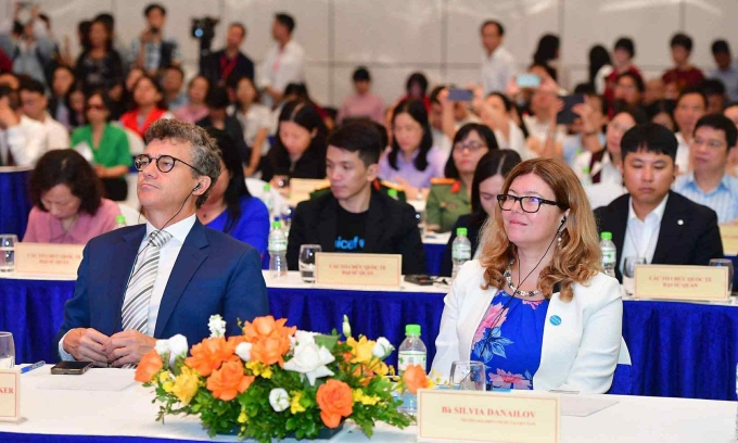 Diễn đàn Tương lai của Khoa học công nghệ, đổi mới sáng tạo và chuyển đổi số, sáng 29/8. Ảnh: Thanh Tùng