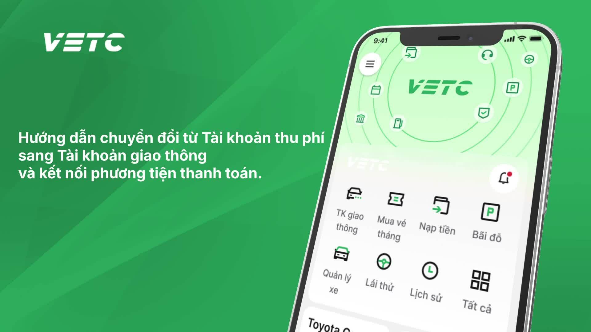 Chưa xử phạt chủ xe không đổi tài khoản thu phí sang tài khoản giao thông