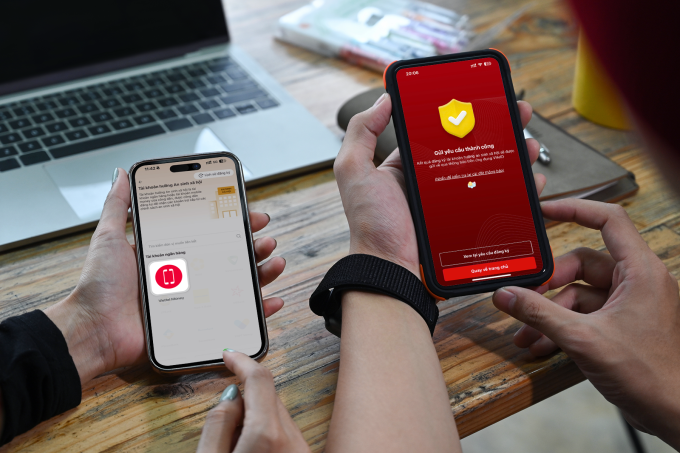 Người dùng Viettel Money liên kết VNeID đăng ký tài khoản an sinh xã hội. Ảnh: Viettel Digital