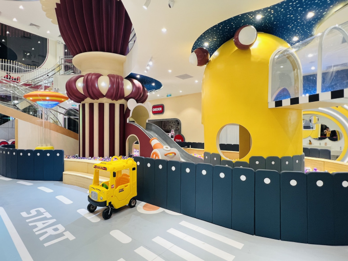 Khu vui chơi Labubu Kids cafe được thiết kế thi công bởi SkyNext. Ảnh: SkyNext