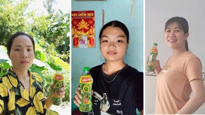 Một số người tiêu dùng tham gia chương trình khuyến mãi Không Độ, hè không stress. Ảnh: Trà Xanh Không Độ
