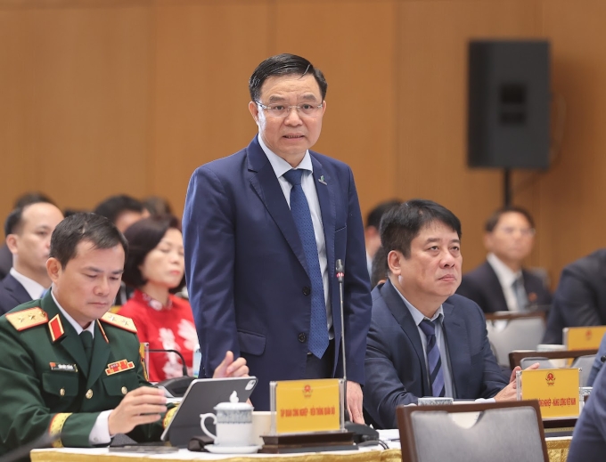 Ông Lê Mạnh Hùng, Chủ tịch Hội đồng thành viên PVN phát biểu tại hội nghị. Ảnh: VGP