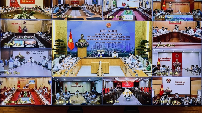Hội nghị được kết nối trực tuyến tới tất cả các địa phương trên toàn quốc. Ảnh: VGP