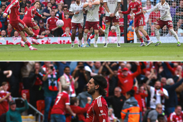 Liverpool thắng Arsenal: Szoboszlai lập siêu phẩm đá phạt!