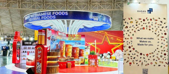 Hệ sinh thái tiêu dùng của tập đoàn được giới thiệu tại triển lãm. Ảnh: Masan