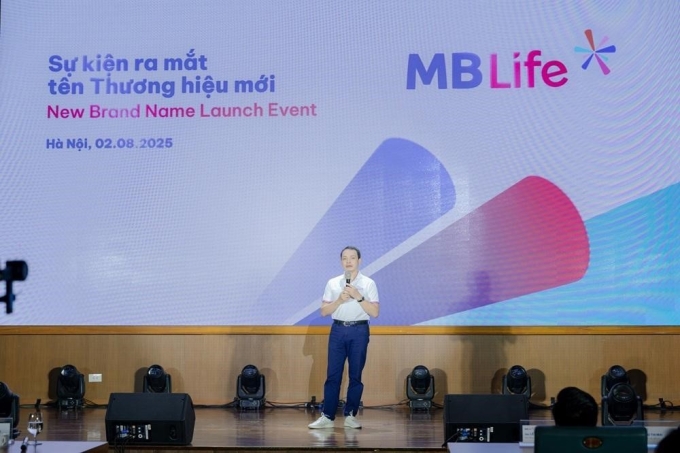Ông Bùi Trung Kiên, Tổng Giám đốc MB Life chia sẻ về ý nghĩa tên thương hiệu mới. Ảnh: MB Life