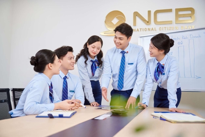 Đội ngũ nhân sự trẻ tại NCB. Ảnh: NCB