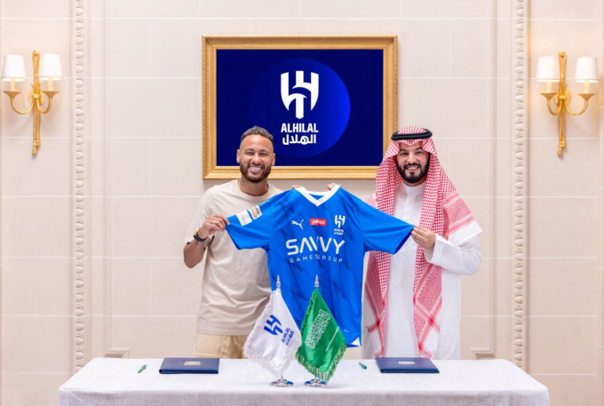 Neymar hưởng lương mùa 200 triệu USD tại Al Hilal, nhưng đóng góp hạn chế vì chấn thương liên miên, chỉ ghi một bàn và có hai kiến tạo qua bảy trận. Ảnh: Al Hilal