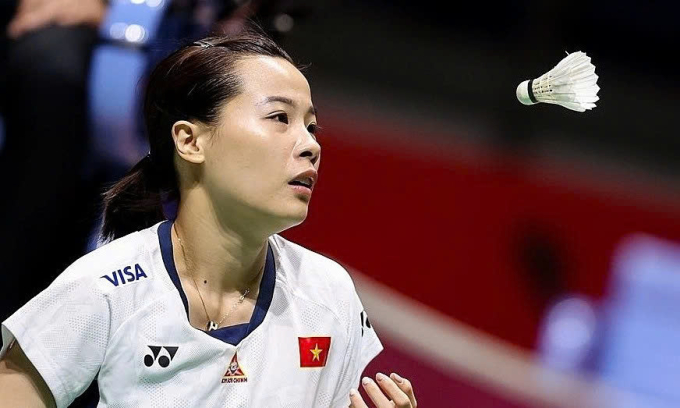 Thùy Linh vượt qua Sandorhazi 2-0 ở giải Canada mở rộng sáng 3/7/2025 tại nhà thi đấu Trung tâm Markham Pan Am, Ontario, Canada. Ảnh: BWF
