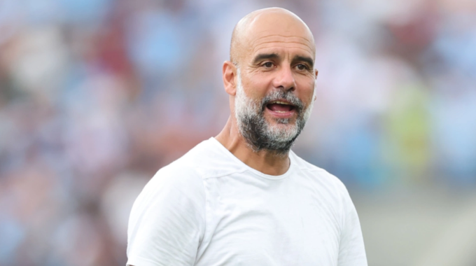 HLV Pep Guardiola phản ứng trong trận Man City thắng Juventus 5-2 ở lượt cuối bảng G FIFA Club World Cup 2025 trên sân Camping World, Orlando, Mỹ ngày 26/6. Ảnh: BeIN
