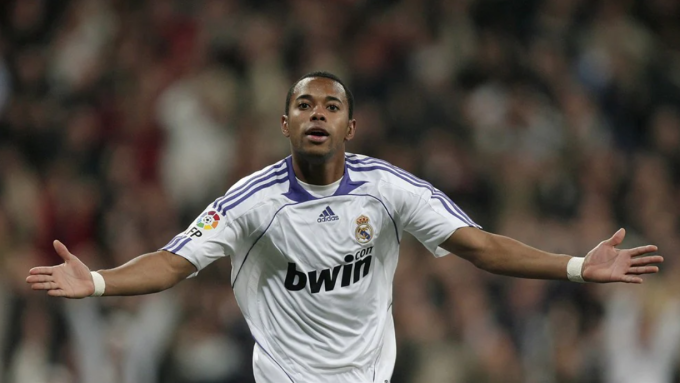 Robinho thời còn thi đấu cho Real Madrid. Ảnh: UEFA
