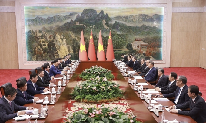 Toàn cảnh cuộc hội kiến. Ảnh: TTXVN