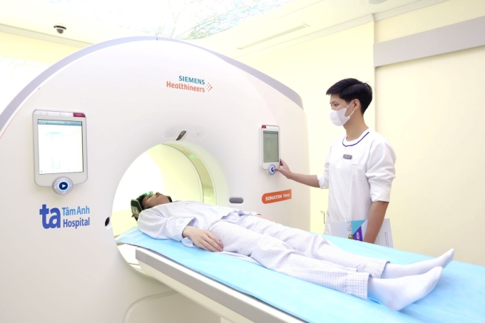 Hệ thống CT Somatom Force VB30 giúp chẩn đoán rối loạn tiền đình trung ương. Ảnh minh họa: Bệnh viện Đa khoa Tâm Anh