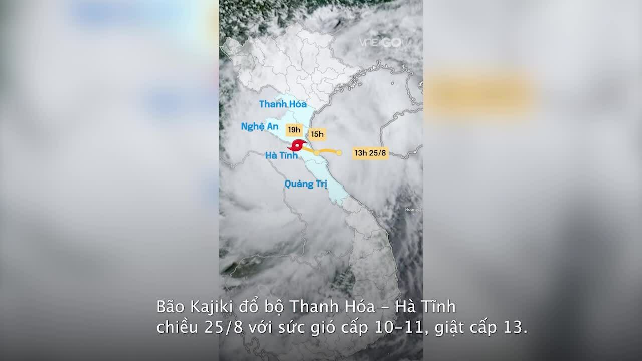 Toàn cảnh bão Kajiki