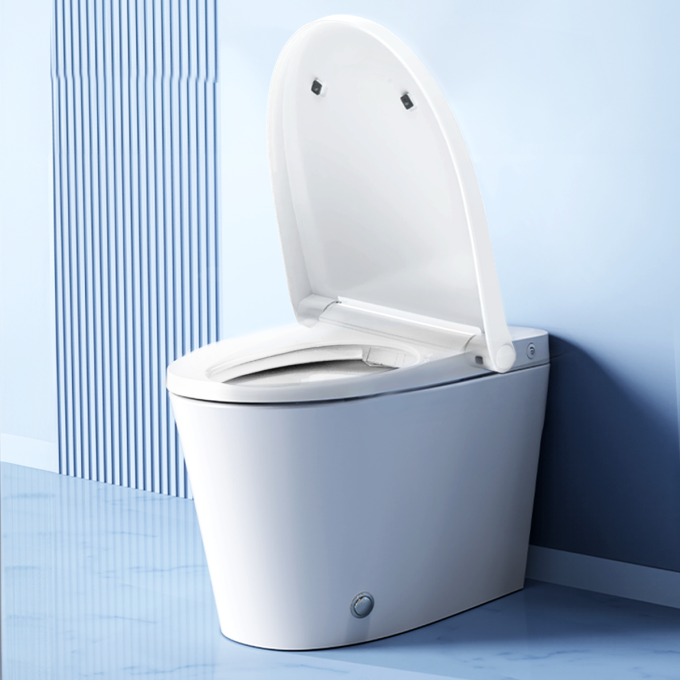 Bệ ngồi công thái học được thiết kế mềm mại, phân tán áp lực, sử dụng chất liệu kháng khuẩn ion bạc.