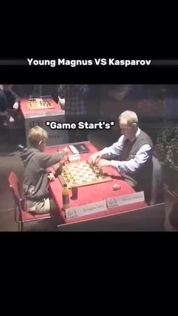 Ván cờ giữa Carlsen (13 tuổi) và Kasparov