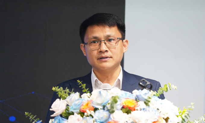 Ông Võ Xuân Hoài, Phó giám đốc Trung tâm đổi mới sáng tạo quốc gia NIC chia sẻ tại sự kiện. Ảnh: Lưu Quý