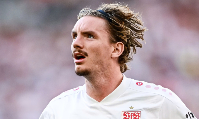 Woltermade trong màu áo Stuttgart ở Đức mùa 2024-2025. Ảnh: Shutterstock