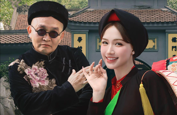 Tạo hình của nghệ sĩ Xuân Hinh trong Bắc Bling. Ảnh: Nhân vật cung cấp