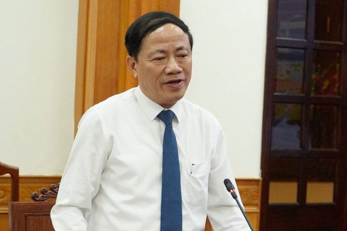 Ông Phạm Anh Tuấn, Chủ tịch UBND tỉnh Gia Lai phát biểu tại lễ ký kết. Ảnh: Trần Hóa