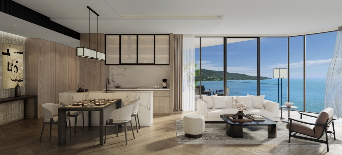 Không gian bên trong đề cao sự tối giản, tĩnh lặng. Ảnh: VCRE