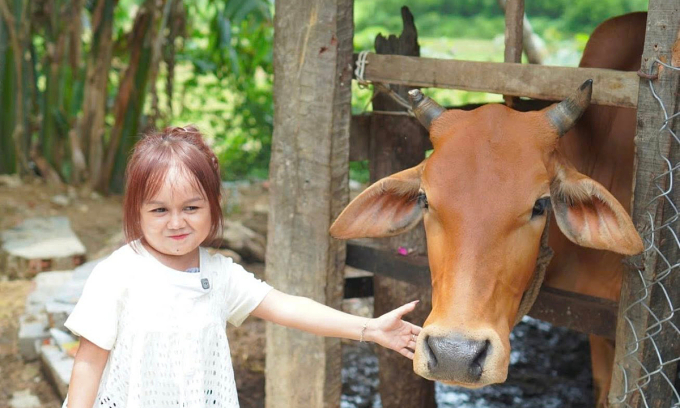 Đinh Thị Huyền, 28 tuổi tại nhà ở Sơn Nha, Quảng Ngãi đầu tháng 9/2025. Ảnh: Độc lạ Bình Dương